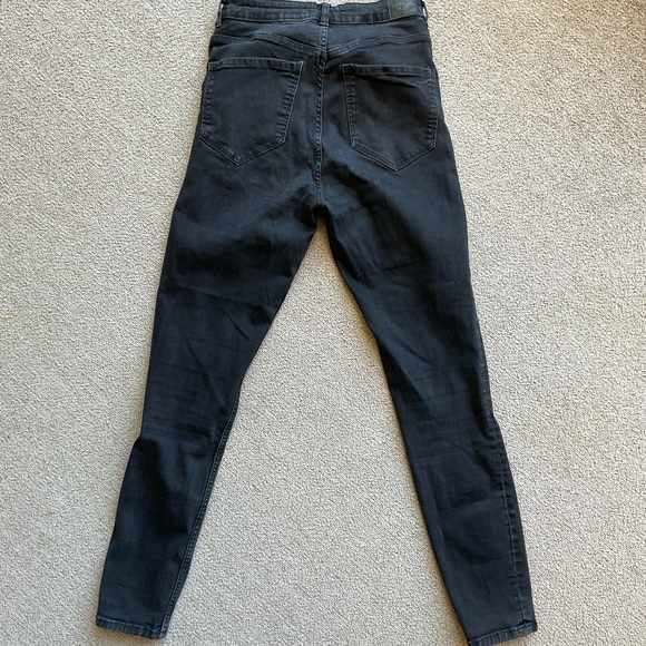 ZARA TRAFALUC JEANS BLACK STRETCH SKINNY size 6 - Picture 3 of 3